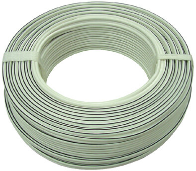 AIV Lautsprecher-Kabel - Ring - 30 m - 2 x 1,50 mm² - weiß