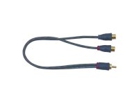 AIV Connect COSMIC Y-Cinch Kabel, 1xStecker / 2xBuchse - Dunkelgrau transparent - frosted look