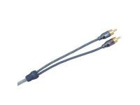 AIV Connect SILVERADO 2-Kanal Cinch-Kabel, 1,5 m - Transparent - frosted look