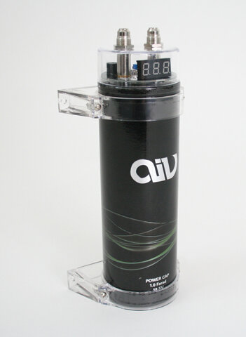 AIV 1 Farad Pufferkondensator mit Ampereanzeige