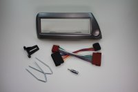 Radio Komplett Einbauset Ford KA, silber-metallic inkl. Adapterkabel Antennenadapter