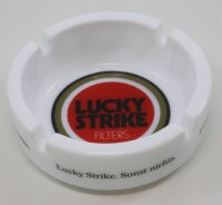 Lucky Strike Aschenbecher klein, Glas-Ascher made in France