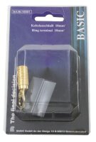 BASIC 10501 massiver 10 mm² Schraub-Ringkabelschuh, vergoldet