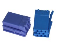 Mini-ISO-Buchsengehäuse 10er Beutel blau 8-pol.