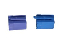 Mini-ISO-Buchsengeh&auml;use 10er Beutel blau 8-pol.