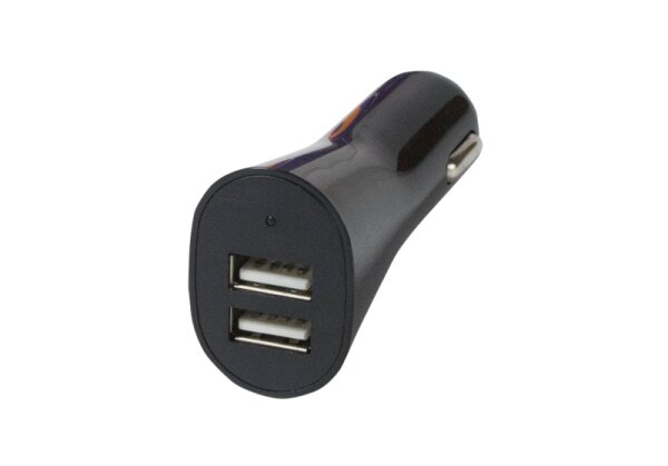 iSimple IS4724BK Dual USB Schnell-Lader für Zigarettenanzünder, schwarz