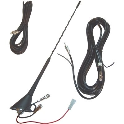 Sportflex Dachantenne 16V-Design AM/FM/D/E-Netz, Verstärker, 4,5m Kabel