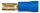 Sinus Live Flachstecker 2,8 mm, blau, f&uuml;r Kabel 2,5 - 4 mm&sup2;