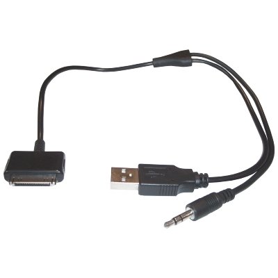 iPod AUX-IN Adapter USB + 3,5mm Klinke