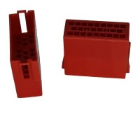 Mini-ISO-Buchsengehäuse rot 20-pol. 1 Stück
