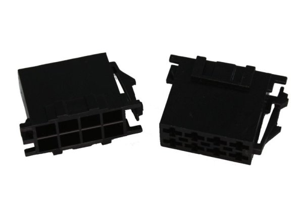ISO-Strom Buchsengehäuse 8-polig schwarz 1 Stück